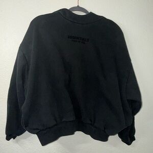 Essentials Fear of God Unisex Black XS Hoodie Pullover